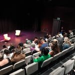 The audience sat in their seats in Studio 2 at MAST Mayflower Studios awaiting the performance to start.