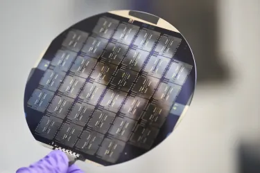 Silicon wafers with a pattern on surface